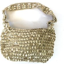 Chateau Small Crotchet Ivory Handbag W/ Sequins