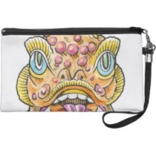 Chinese New Year Mask Wristlet Clutches