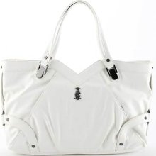 Christian Audigier White Marisa East/west Tote