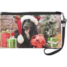 Christmas - Golden Retriever X - Colby Wristlet Clutch