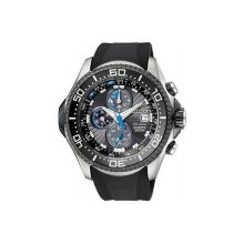 Citizen BJ2115-07E Eco-Drive Professional Divers Mens Watch - Black Dial Stainless Steel Case Eco-Drive Movement