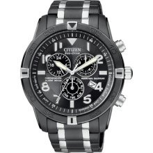 Citizen BL5478-55E Watch Perpetual Mens - Black Dial Stainless Steel Case Quartz Movement