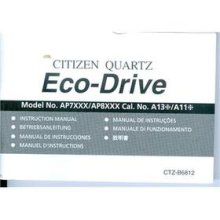 Citizen Eco-drive Ap7xxx/ap8xxx Cal. No. A13/a11 Manual