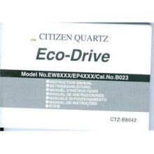 Citizen Eco-drive Ew8xxx/ep4xxx Cal.no.b023 Manual