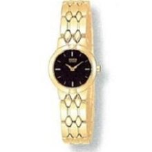 Citizen Eh9592-54e Black Dial Gold Tone Ladies’ Watch
