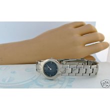 Citizen Ladies Beautiful Dress Watch Blue Dial S/s Bracelet Bezel Quartz Watch