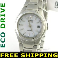 Citizen Ladies Watch Eco-drive E010 50m Sapphire +xpress +warranty Ew0501-51a
