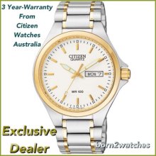 Citizen Watch Bf0544-51a Water-resist 100 Meter Mines Approved