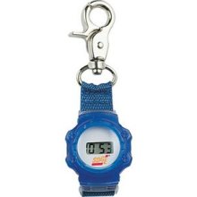 Clip-it Fob Style Digital Unisex Keychain Watch - Navy Blue