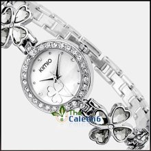 Clover 3a Crystal Kristal Fashion Quartz Woman Bracelet Ladies Watch 6 Color
