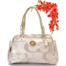 Coach 18475 Penelope Opt Signature Satchel Handbag Purse