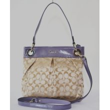 Coach Ashley Signature Sateen Hippie Bag 17599