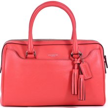 Coach Bright Coral Legacy Leather Haley Satchel Purse Handbag