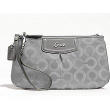 Coach Dotted Op Art Large 8 Cc Wristlet Clutch Wallet Purse Bag F48053 45808