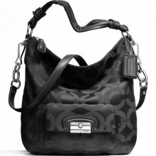 Coach Kristin Black Hobo Shoulder Crossbody Purse