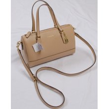 Coach Saffiano Leather Mini Satchel Crossbody 49392 Camel