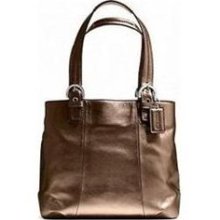 Coach Soho Leather North South Tote Bag 17216 Bronze ...
