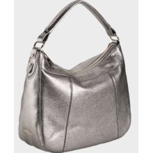 Cole Haan Linley Rounded A Line Hobo in Metallic Gunsmoke