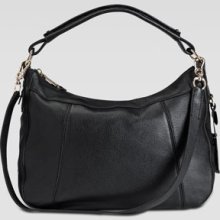 Cole Haan Linley Small Rounded Hobo Bag, Black