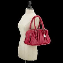 Cole Haan Tango Red Cornelia Triple Zip Satchel B38362 $398