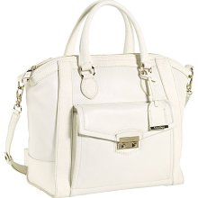 Cole Haan Zoe Structured Satchel Ivory