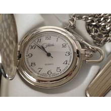 Colibri Pocket Watch, Item Pws96030s, In Wood Presentation Box