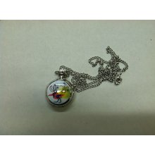 Colorful Bird Cute Pocket Watch