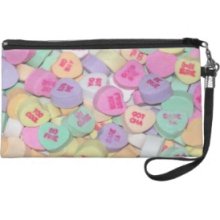 Conversation Hearts Wristlet