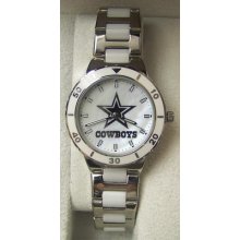 Dallas Cowboys Game Time Pearl Watch Ladies Mop Mother Of Pearl Nfl-pea-dal