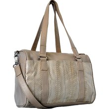 Dan W Voyager Satchel Ecru