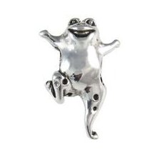 Dancing Frog charm for european style bracelet