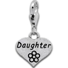 Daughter Charm Clip on Charm Bracelet