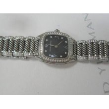 David Yurman Full Diamond Thoroughbred 25mm Black Mop Face Watch Sterling $8,800