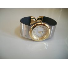 Designer Silver & Gold Finish Mom Bangle Watch