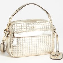 Diane von Furstenberg 'Milo - Mini' Quilted Metallic Leather Crossbody Bag