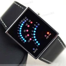 Digital Date Sport Style Led Light Watch Wristwatch