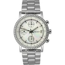 DKNY Round Chrono with Glitz Mother-of-pearl Dial Women's watch