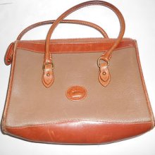 Dooney & Bourke Taupe All Weather Pebbled Leather Purse Hand Bag