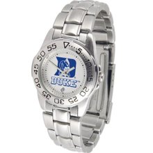 Duke Blue Devils Womens Steel Sports Watch