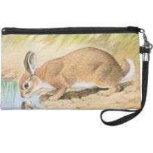 Eastern Cottontail Chuck Ripper Wristlet Clutch