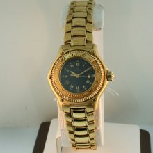 Ebel Discovery With Date 18k Yellow Gold Rare 29mm Automatic 103gm Watch.