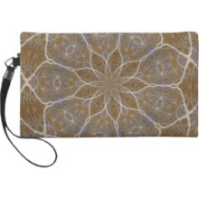 Elegant lace lotus flower pattern Wristlet Clutches