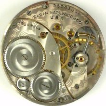 Elgin Grade 315 Running Pocket Watch Movement - Spare Parts / Repair