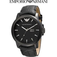 Emporio Armani Ea Mens Watch Big Black Oversize Steel Case Ar0496