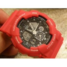 Euro Sport Shock Ice Plus Digital Super Techno Watch /kc/red/bl