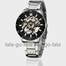 Eyki Luxury Mechanism Waterproof Men Stainless Steel Hollow Wrist Watch