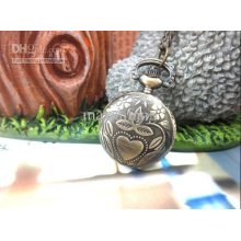 Factory Seller 10pcs/lot Handmade Quartz Pocket Watch Perfect Design