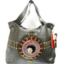 Fashion Betty Boop Heart Studded Style Hobo Handbag Bag