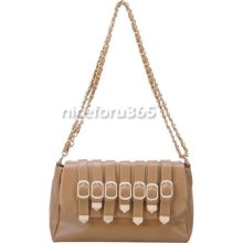 Fashion Korean Women's Handbag Rivets Chain Shoulder Bag Cross-body 4 Colors