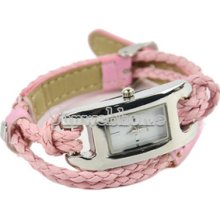Fashion Retro Ladies Quartz Sennit Bracelet Charm Wrist Watch 5 Colors Sh